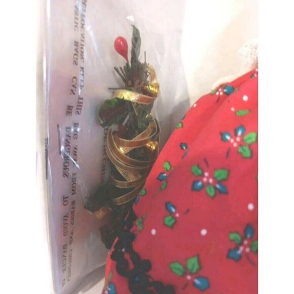 Madame Alexandera 'Deck The Halls' 8 In Doll Red Velvet Dress 2003 New In Box - Picture 11 of 15